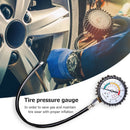 Long Tube Car Tire Air Pressure Gauge 120psi Tyre Monitoring for Automobile
