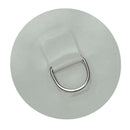 Quality 4"Stainless Steel Inflatable Boat Kayak Dinghy D-RING PVC Patch GRAY