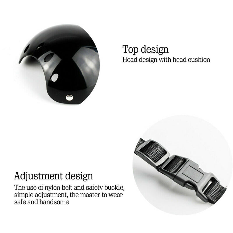 Pet Motorcycle Helmet Outdoor Riding Pet Cap Creative Photo Decor Props (L) A