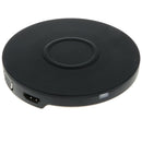 2 in 1 Type-C to Micro USB/HDMI/VGA HUB Dock +5W Wireless Charger Black