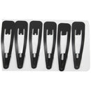 6 Pcs Ladies Metal Loop Hair Clip Curvy Grab DIY Hair Clip Hair Clip Black N8O6