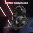 K19 RGB LED Light Over-ear Headphone Gaming Calling Computer Wired Gamer Headset
