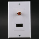 1X(Hdmi 1.4 Audio Socket Panel Female To Female Hdmi Hifi Sound Plug Outlet