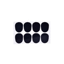 8Pcs 0.8mm Soprano Saxophone Sax Mouthpiece Patches Pad Cushions Black   OZ