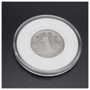 60 Pcs 46mm Coin Cases Capsules Holder Applied Clear Plastic Round Storage  W8V5
