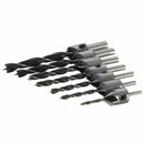 7Pcs 3MM ~ 10MM Countersink Drill Bit Set Carpentry Reamer Woodworking Tool
