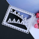1pc Metal Wish Flags Square Dies Stencil Craft Embossing Cut Die For DIY
