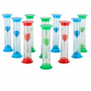 Sand Timer Set (5 Min) Large 10pcs Pack -Set of Five Minutes Hour Glasses f O1H6