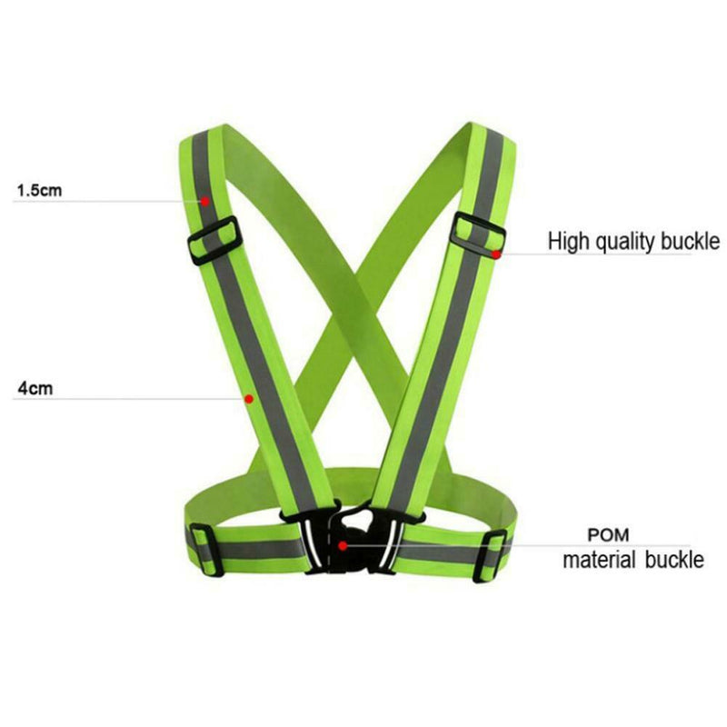 Multi Adjustable Outdoor Safety Visibility Reflective Vest Gear Stripes A
