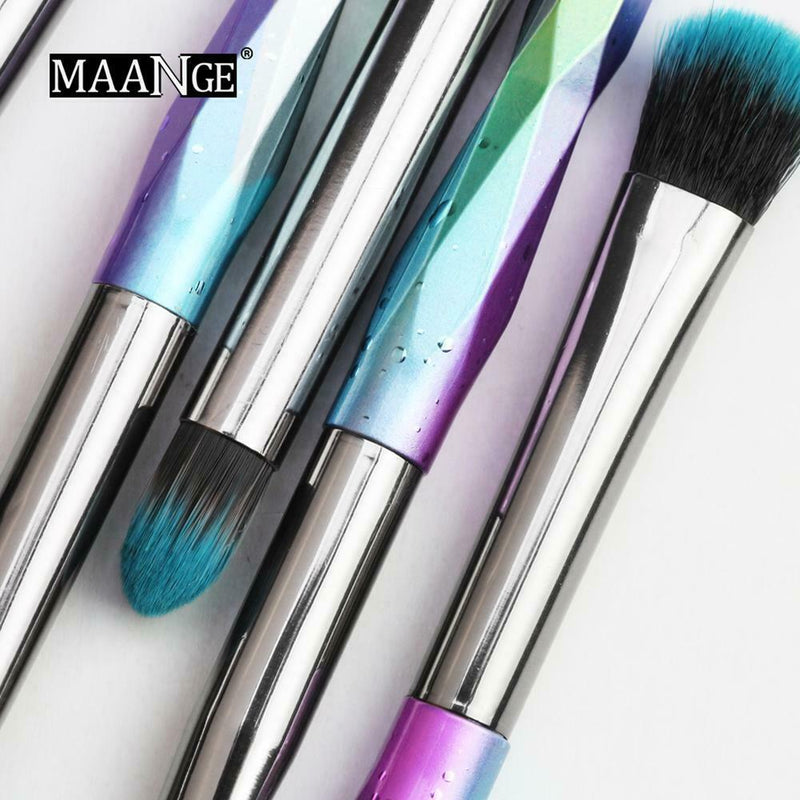 6pcs PVC Gradient Color Pro Powder Makeup Brushes Kit Eye Shadow Applicator A