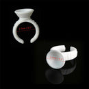Disposable Plastic Nail Art Tattoo Glue Holder Eyelash Extension Rings Adhe D8N3
