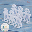 2 Pcs Toothbrush Holder Wall Mounted Suction Cup Cute Cartoon Smile