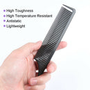 Pro ABS Fine Section Weaving Highlighting Foiling Hair Comb for Salon Black