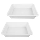 2x Seedling Starter Trays, Plant Germination Trays, without Drain Holes,