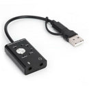 Type-C USB2.0 to Virtual 7.1 5.1 Bass Whirl Classic Multi Mode Sound Card