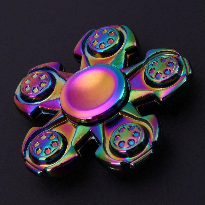 Luminous Fidget Spinners Pentagon Finger Gyro Stress Relief Toys