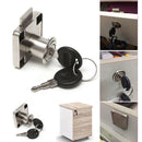 Drawer Cam Lock 22mm with 2 Keys For Cabinet Office-Wardrobe-Cupboard