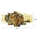 Leopard 5D DIY Full Drill Diamond Painting 5-pictures Craft Combination Kit
