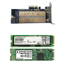 Dual Port NGFF M.2 SSD to PCI-E Express X4 B + M Key SATA PC Adapter Card