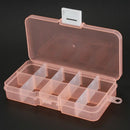 Pack of 4Pcs Plastic Jewelry Box Organizer Storage Container with Adjustabl