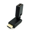 Rotation 360 Degree V1.4 HDMI Male to Female Connector Adapter Black