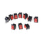 10pcs Red Rocker Switch 2 Pin KCD1-101 250V 6A Boatlike Switch 15*21MM3cQ