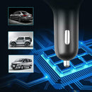 805E Bluetooth 5.0 FM Transmitter Handsfree Car Kit MP3 Player Dual USB Charger
