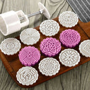 8 Styles Stamps Round Flower Moon Cake Mold Mould White Set Mooncake 75g DIY