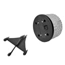 Outdoor Solar Power LED Buried Lamp Round Glass Ground Light (Cold White)