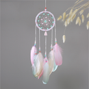 Pink Dream Catcher Feathers Home Car Wall Hanging Decoration Ornament Craft