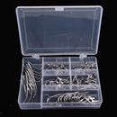 55pcs/box Stainless Steel & Ceramic Boat Fishing Rod Guides Line Ring W/ Box