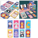 8 Patterns Wooden Puzzle Baby Kids Jigsaw Animal DIY Learning Stacking Toys
