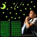 Glow in the Dark Stars and Large Moon Luminous Stick on Decoration Room Decals