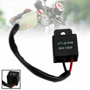 2Pin 12V Electronic LED Flasher Relay Fix Motorcycle Turn Signal Lights Blinker