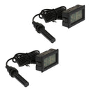 2pcs Aquarium Thermometer with Probe, Digital Water Thermometer For Fish Tank