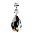 20Pcs Chandelier Crystals,Clear Teardrop Crystal Chandelier Pendants Parts  F6F8