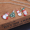 8pcs Christmas Series Charms Pendant DIY Crafts Jewelry Hair Accessories(1)
