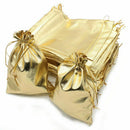 Pack of 100 5inx 7in Heavy Duty Drawstring Organza Jewelry Pouches Wedding  R3Z8