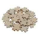 50 40mm Blank Wooden Puzzle Embellishment Wood Slices for Wedding Decoration