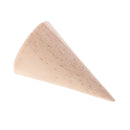 2x Painted Plain Wooden  Cone Display Stand Jewelry