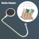 6pcs Zinc Alloy Metal Hooks Table Straight Hook Bag Stocks Hanger Universal