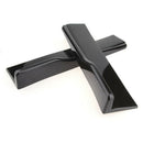2x Universal Black Car Side Skirt Rocker Splitters Winglet Wings Canard  ME