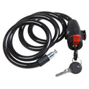 Universal Anti-Theft Steel Coil Cable Motorcycle Lock Bicycle Lock with Key A