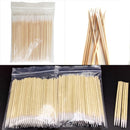 100pcs Wood Wooden Handle Stick Cotton Swabs Buds Cleaning Tool Medical Makeup
