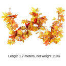 1.7M Fall Garland Maple Leaf Hanging Vine Garland Artificial Autumn Foliage