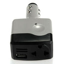 USB Car Charger Adapter Converter for Mobile Lighter DC12V / 24V to 220V Bl