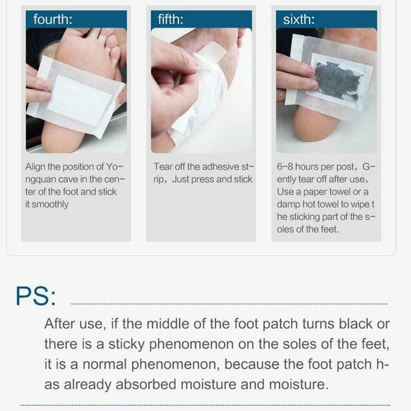 5 pairs Foot Care Magic Patch Moisture-Relieving Foot Patch