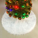 Christmas Tree Skirt White Fur Carpet Decoration Merry XMAS Tree Christmas Decor