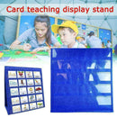 Desktop Pocket Charts Teaching Double-sideds Self-standing Foladble Hot Por D7W0