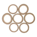 20x Unfinished Bamboo Flat Loop Circle Embellishment for DIY Craft 35-50mm